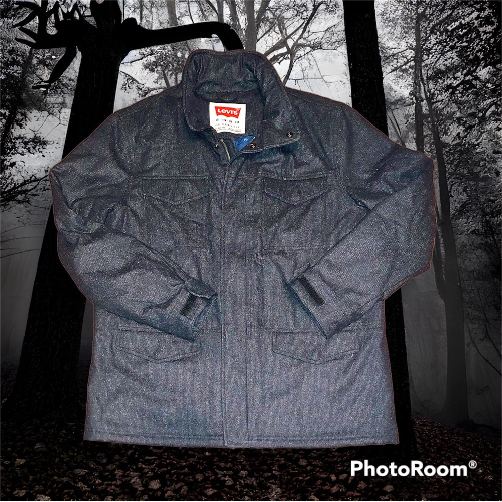 EUC Levi’s wool blend military coat